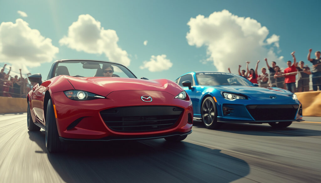 découvrez notre comparatif des modèles de sport mazda et subaru. analysez les performances, le design et les caractéristiques pour savoir lequel des deux fabricants remporte la mise dans cette lutte acharnée pour le titre de la meilleure voiture sportive.