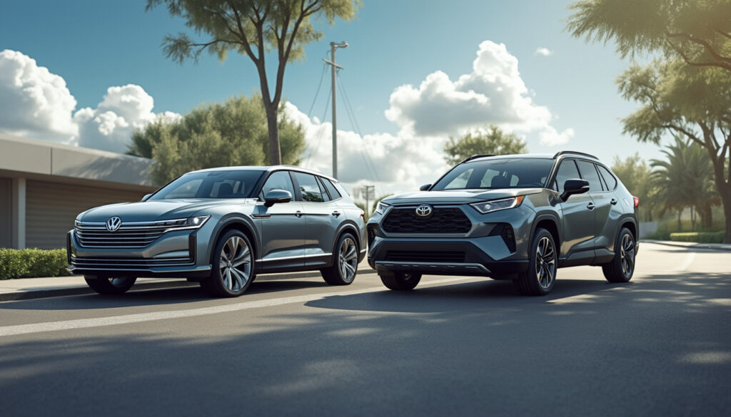 découvrez notre comparatif des modèles familiaux volkswagen et toyota en 2025. analysez les performances, le confort et la technologie de ces deux géants de l'automobile pour faire le meilleur choix pour votre famille.