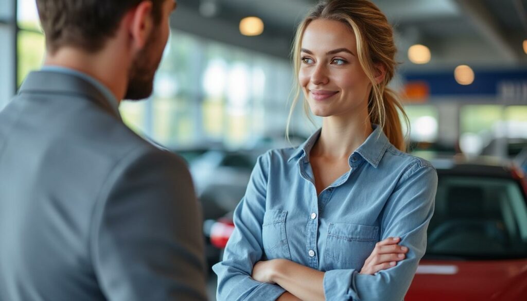 découvrez comment une jeune femme de 20 ans a brillamment négocié l'achat d'une voiture oubliée sur le parc depuis un an, surprenant le vendeur par son audace et son sens de la négociation.